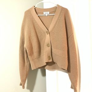 &otherstories wool cardigan in brown